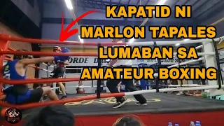 KAPATID NI MARLON TAPALES LUMABAN SA AMATEUR BOXING