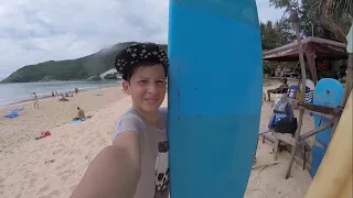 SURFING 🌊: учусь сёрфингу!