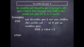 divisibilité par 2