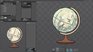 Fully Rotate 3d World Globe 360 rotation, 3d in Spine 2d