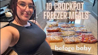 10 EASY CROCKPOT FREEZER MEALS BEFORE BABY!