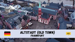 [4K] 🇩🇪 Altstadt (old town), Frankfurt - by drone 🇩🇪