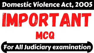 MP ADPO 2021 | Important MCQ | Domestic Violence Act | घरेलू हिंसा अधिनियम,2005