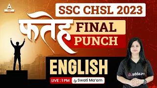 SSC CHSL English Most Important Questions | English by Swati Mam | CHSL Final Punch