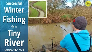 Small River Fishing - How To Approach Small Rivers In Winter - Great Session - 14/12/23 (Video 454)