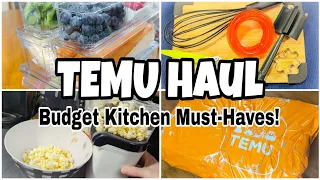 TEMU HAUL | Budget Friendly Kitchen Items | TEMU KITCHEN MUST-HAVES! | #temu