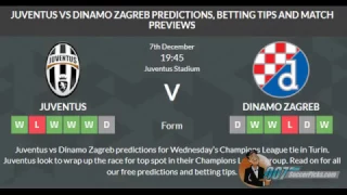 Juventus vs Dinamo Zagreb PREDICTION (by 007Soccerpicks.com)