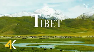 Tibet 4K Ultra HD Scenic Relaxation Short Film & Drone Views with Pad Flute Music!