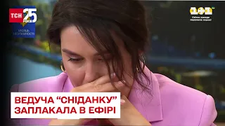 Ведуча "Сніданку" Барбір розплакалася після сюжету про розстріляну родину з Чернігова