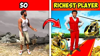 $0 to RICHEST PLAYER in GTA 5!