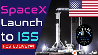 SpaceX Launch Cargo Dragon to ISS | International Space Station Launch | Dragon CRS-2 SpX-26