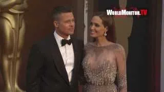 Angelina Jolie and Brad Pitt arrive at 86th Annual Academy Awards