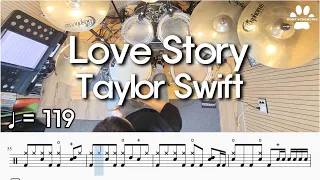 Taylor Swift - Love Story 드럼커버 | 드럼악보 Drum Cover