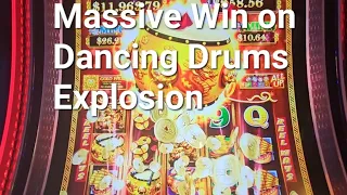 Massive Win on Dancing Drums Explosion. Sometimes, going big really pays off!!