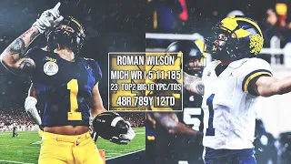 Michigan WR ROMAN WILSON 2023 Highlights I 2024 NFL Draft