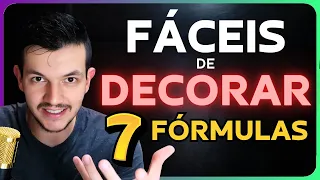 As 7 fórmulas MAIS FÁCEIS de decorar em matemática!