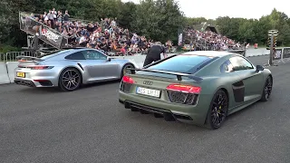 Audi R8 V10 Plus vs Porsche 992 Turbo S