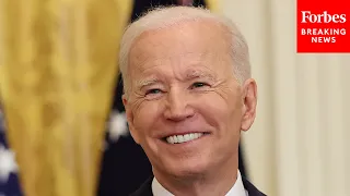 Biden "Encouraged" After Meeting With Congressional Leaders On Infrastructure