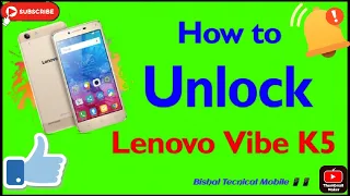 How can unlock Lenovo k5 note pattern/password 🔑🔑