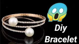 How To Make A Bracelet At Home || Diy Stone Chain Bracelet || Handmade Bracelet 😱 @RashmitaTheHandCrafter