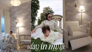 A Day in My Life | as a mom, updated nursery tour, baby must haves