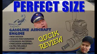 Stinger 20CC Gasoline Engine 2 Cycle Side Exhaust for RC Airplane Fixed-Wing Unboxing & quick Review