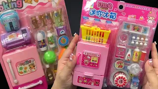 17 Minutes Satisfying with Unboxing 2 Sets Pink Mini Kitchen | ASMR (no music)