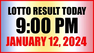 Lotto Result Today 9pm Draw January 12, 2024 Swertres Ez2 Pcso