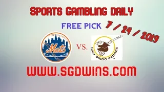 MLB Picks Today July 24th Expert Sports Betting Predictions 7-24-19 Sports Gambling Daily