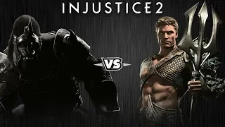 Injustice 2 - Горилла Гродд против Аквамена - Intros & Clashes (rus) (перезалив, полная версия)