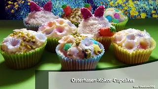 Super saftige Osterhasen-Kokos-Cupcakes - Backen war noch nie so einfach