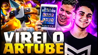 USEI O DECK DE X-BESTA DO ARTUBE E DEI AULAS NO CLASH ROYALE!