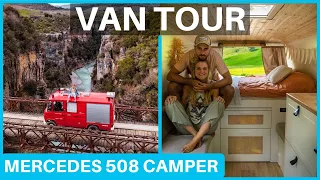 VAN TOUR | Beautiful Van Conversion Tour By Couple With NO Experience