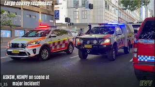 *Large Response* - ASNSW, NSWPF // Responding + On scene at major incident - Sydney CBD
