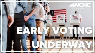 Early voting underway in North Carolina