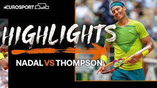 The King of Clay Rafael Nadal eases into round two | 2022 Roland Garros | Eurosport Tennis