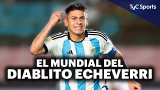 DIABLITO ECHEVERRI 🔥 LO MÁS DESTACADO DE SU MUNDIAL ⚽ GOLAZO DE TIRO LIBRE, TRIPLETE A BRASIL Y MÁS