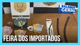 Trio é preso após vender drogas no estacionamento da Feira dos Importados