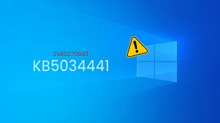 Windows 10 KB5034441 Fails to Install - Causes Major Issues - There is a "Fix," but just Ignore it