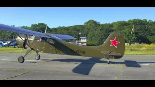 Взлет Як-12 / Yak-12 takeoff