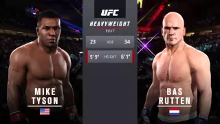 EA Sports U.F.C 2 Deluxe Edition Mike Tyson vs Bas Rutten