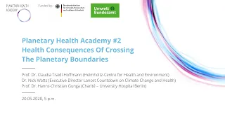 Health Consequences Of Exceeding The Planetary Boundaries (Planetary Health Academy #2)