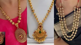 Latest gold Moti set design with weight|gold jewellery|gold necklace set design