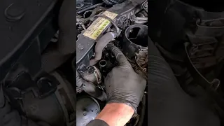 Mercedes benz E-class 2011 coolant housing leak repair