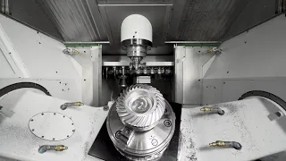 Spiral Bevel Gear: Five Axis Machining with CHIRON FZ16