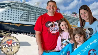 Our First Time On Disney Fantasy! | Part 1 | Disney Fantasy | Disney Cruise Line