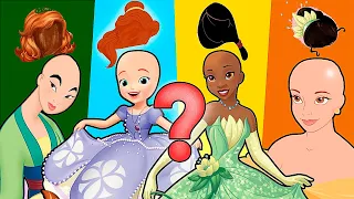 Wrong Hair Disney Princess Sofia Mulan Belle Tiana 잘못된 머리 퍼즐 Wrong Heads Puzzle #7