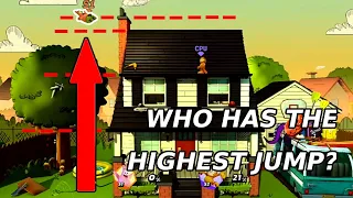 How High Can Everyone Jump? | Nickelodeon All-Star Brawl