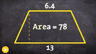 How to determine the height of a trapezoid when given the area and bases