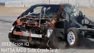 2012-2015 Scion iQ NHTSA MDB Side Crash Test